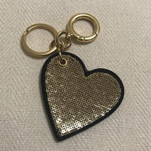 Burberry Sequined Heart Keychain
